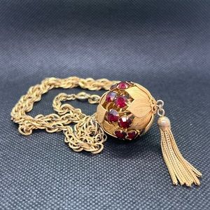 Vintage Ball Shaped Pendant with tassel